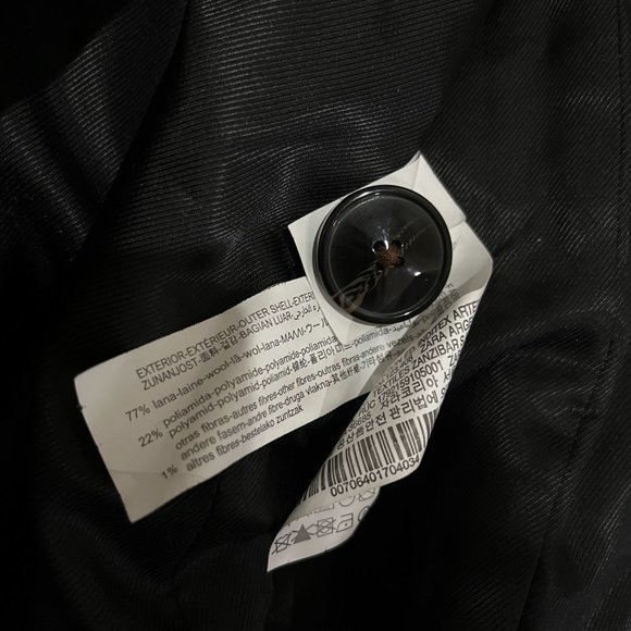 Zara Italian Wool blend Coat Size M Blogger Favorite - Picture 8 of 9